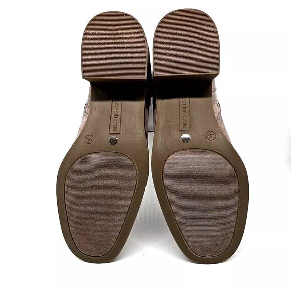 Liz Claiborne Emberly Koala Suede Taupe Boots Women's Size 8.5 Wide Width - Picture 11 of 12